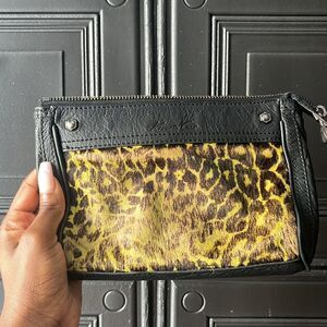 Kenneth Cole New York Leather makeup pouch